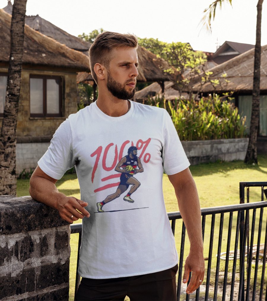 Wayne Milera 100% Adelaide Crows AFL Australian Football League Player T-Shirt
