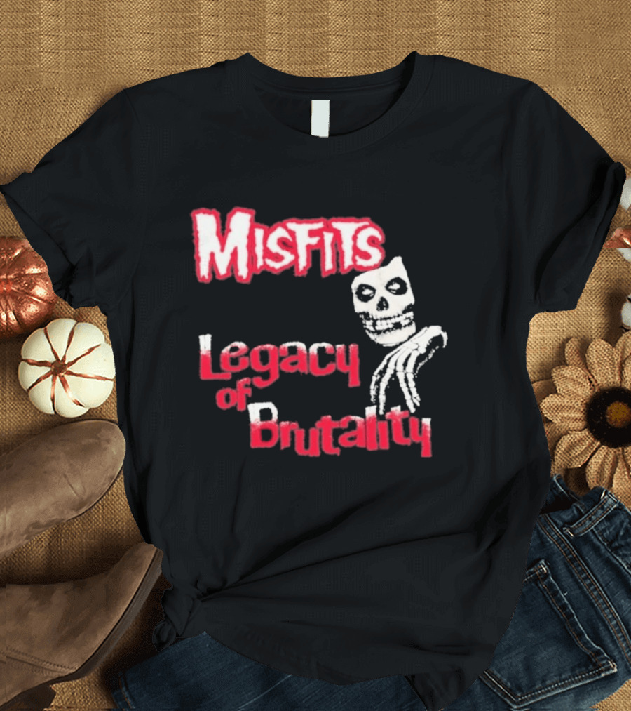 Misfits Legacy Of Brutality Skull Punk Rock T-Shirt