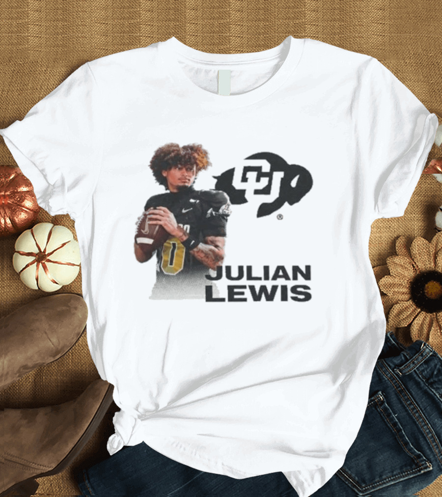 Julian Lewis Colorado Buffaloes CU Football T-Shirt