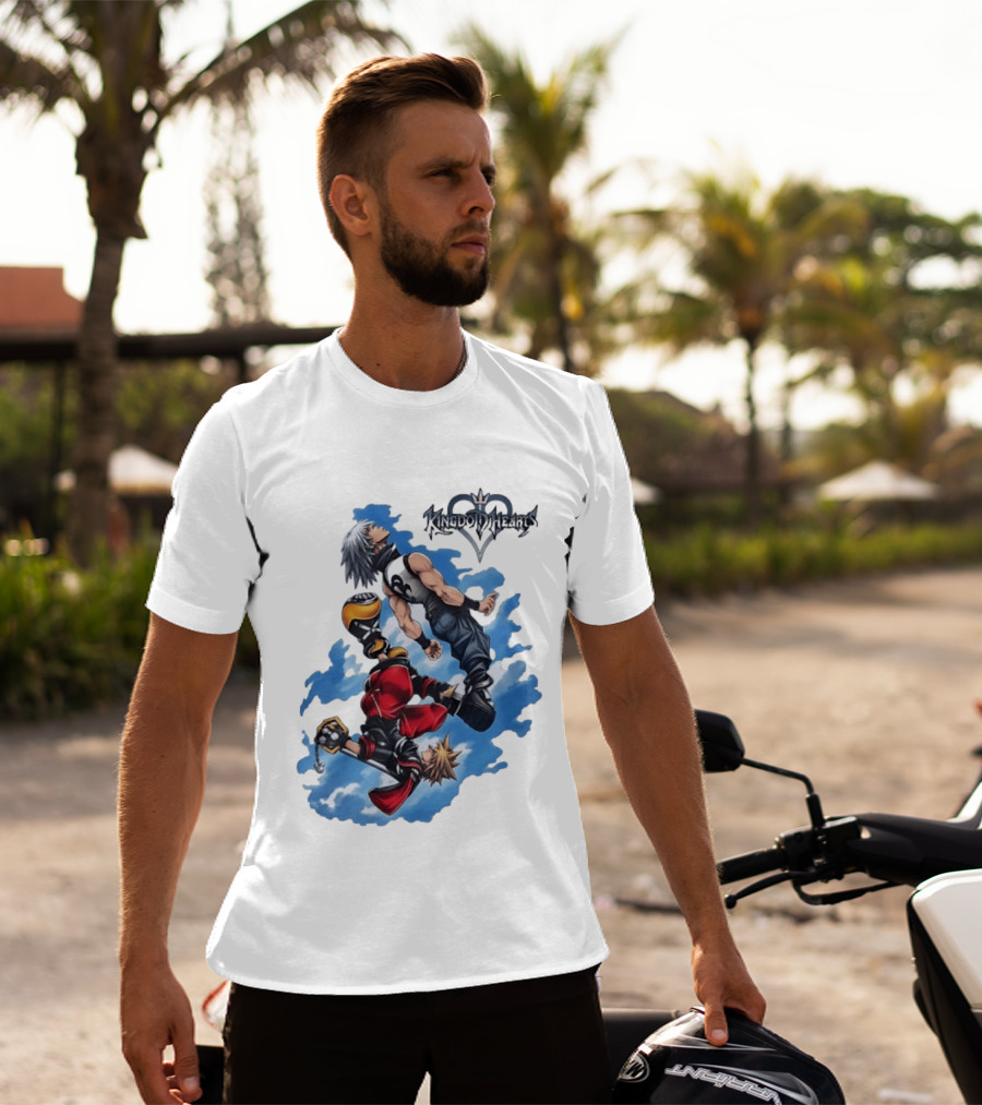 Kingdom Hearts Sora Riku Sky Square Enix T-Shirt