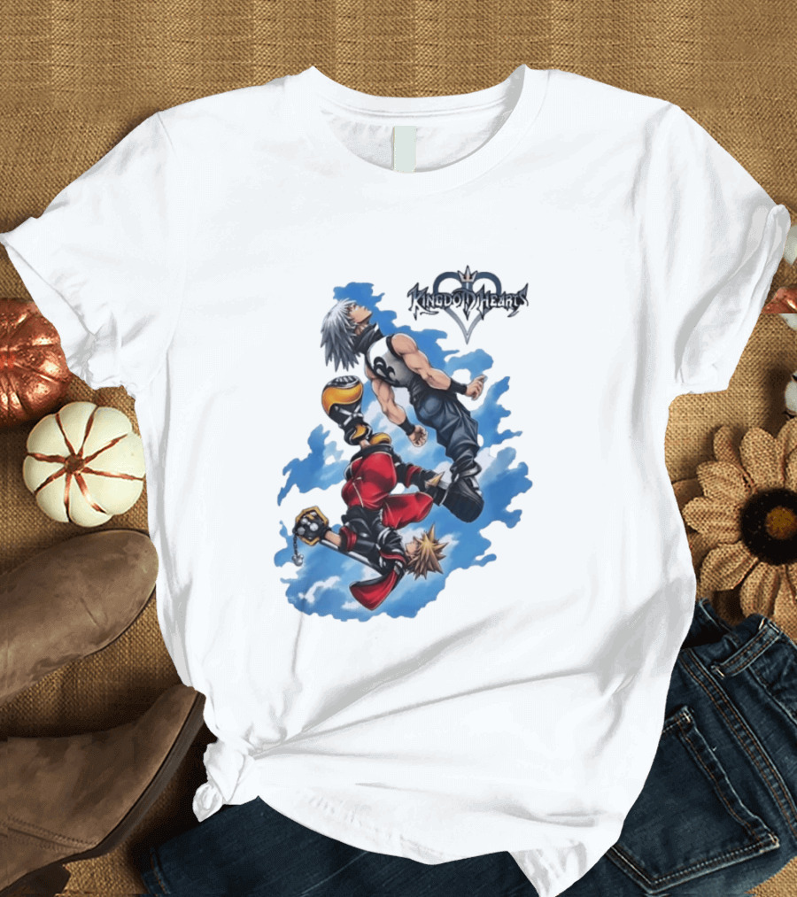 Kingdom Hearts Sora Riku Sky Square Enix T-Shirt