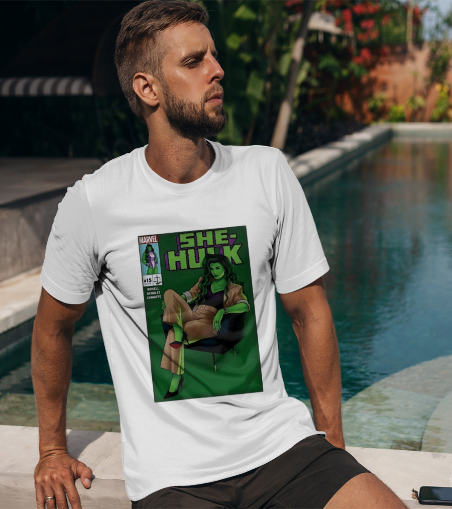 Marvel She Hulk Issue 15 Comic Book Cover Rowell Genolet Cunniffe T-Shirt