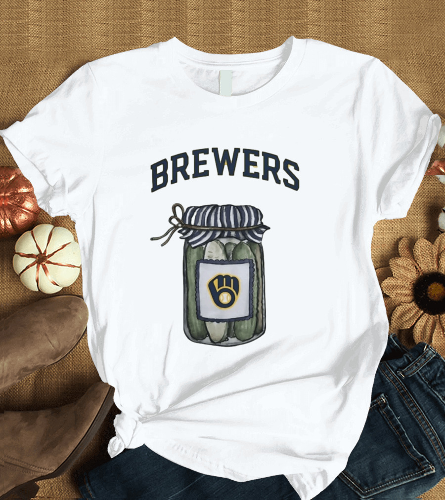 Milwaukee Brewers Pickle Jar MLB Baseball Brewers T-Shirt