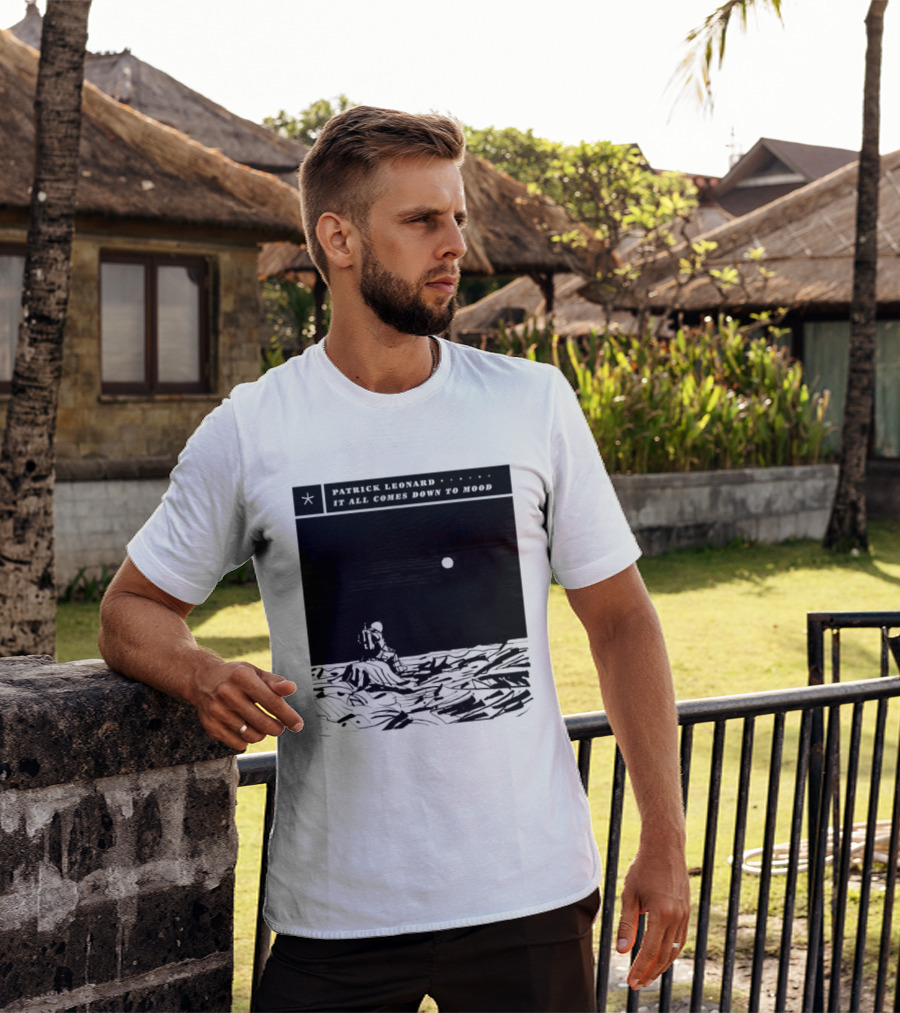 Patrick Leonard It All Comes Down To Mood Moonlit Ocean Scene T-Shirt