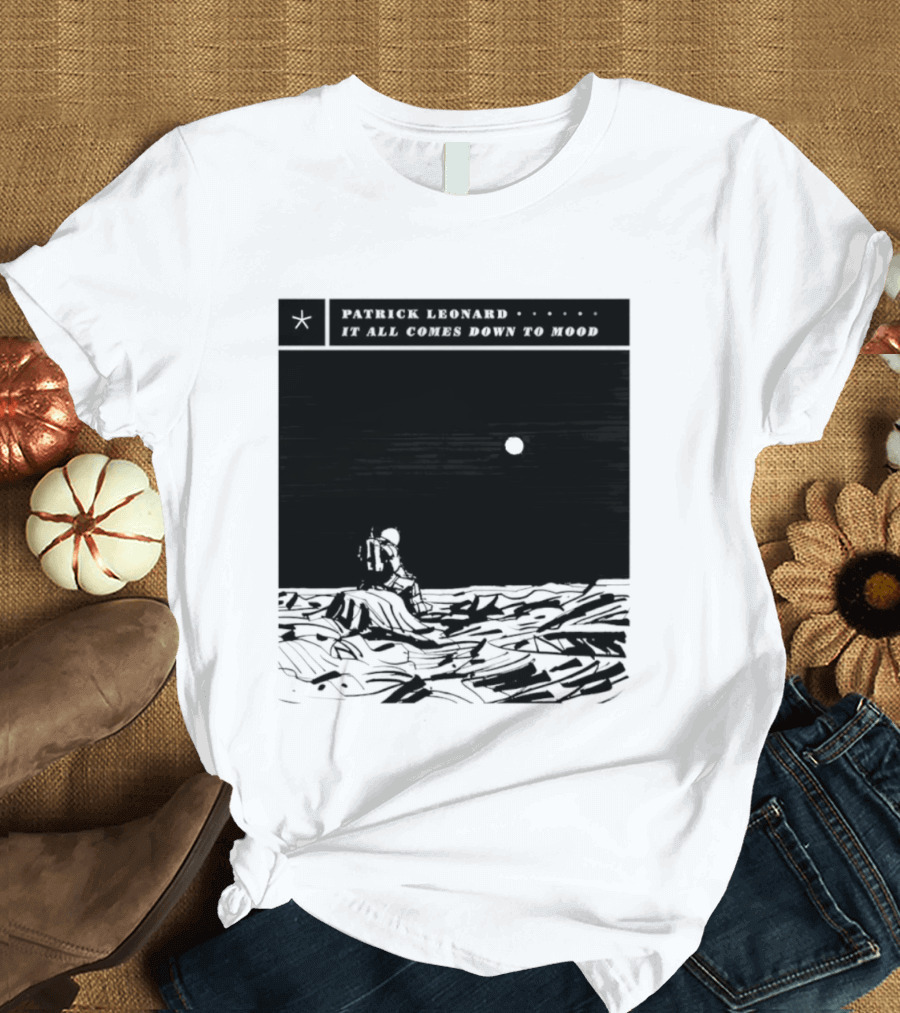 Patrick Leonard It All Comes Down To Mood Moonlit Ocean Scene T-Shirt