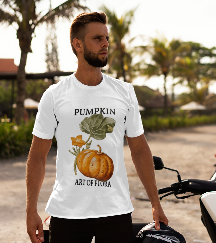 Pumpkin Art Of Flora Botanical T-Shirt