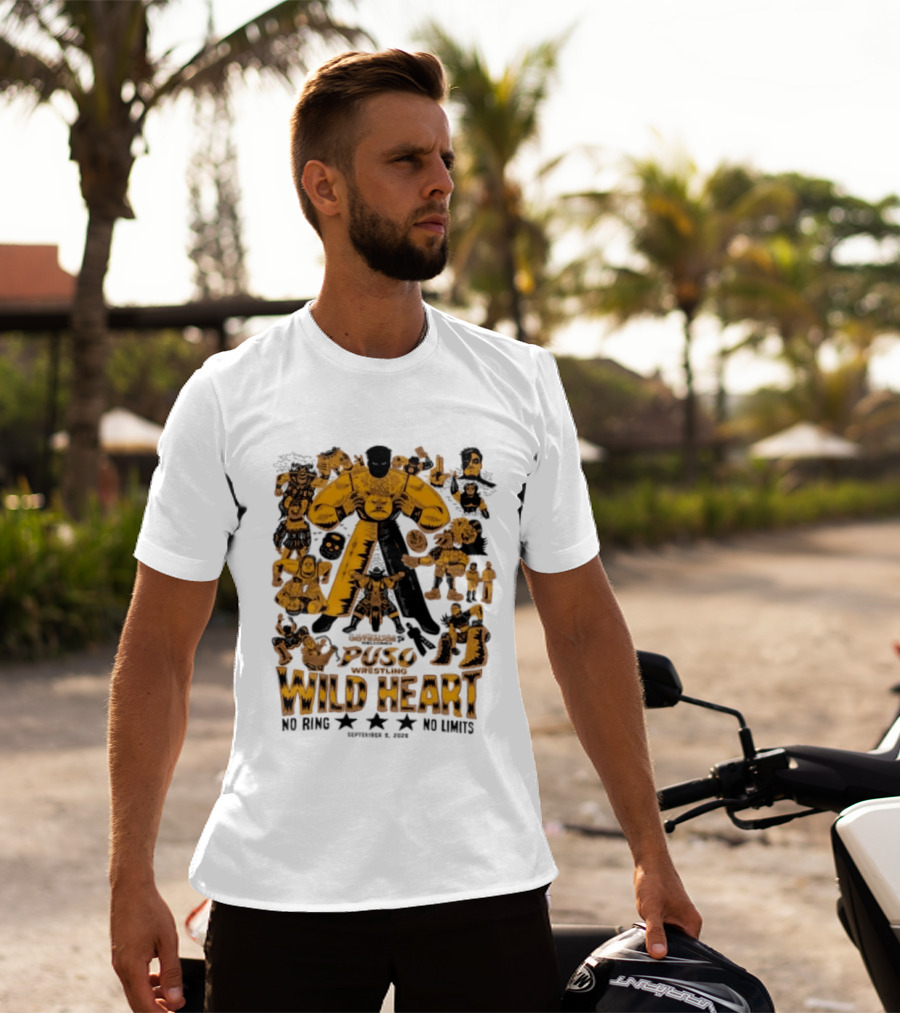 Puso Wrestling Wild Heart September 6 2026 No Ring No Limits T-Shirt