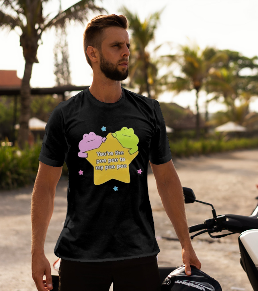 You're The Pee Pee To My Poo Poo Frogs Star Cute Pastel Kawaii Frogs T-Shirt