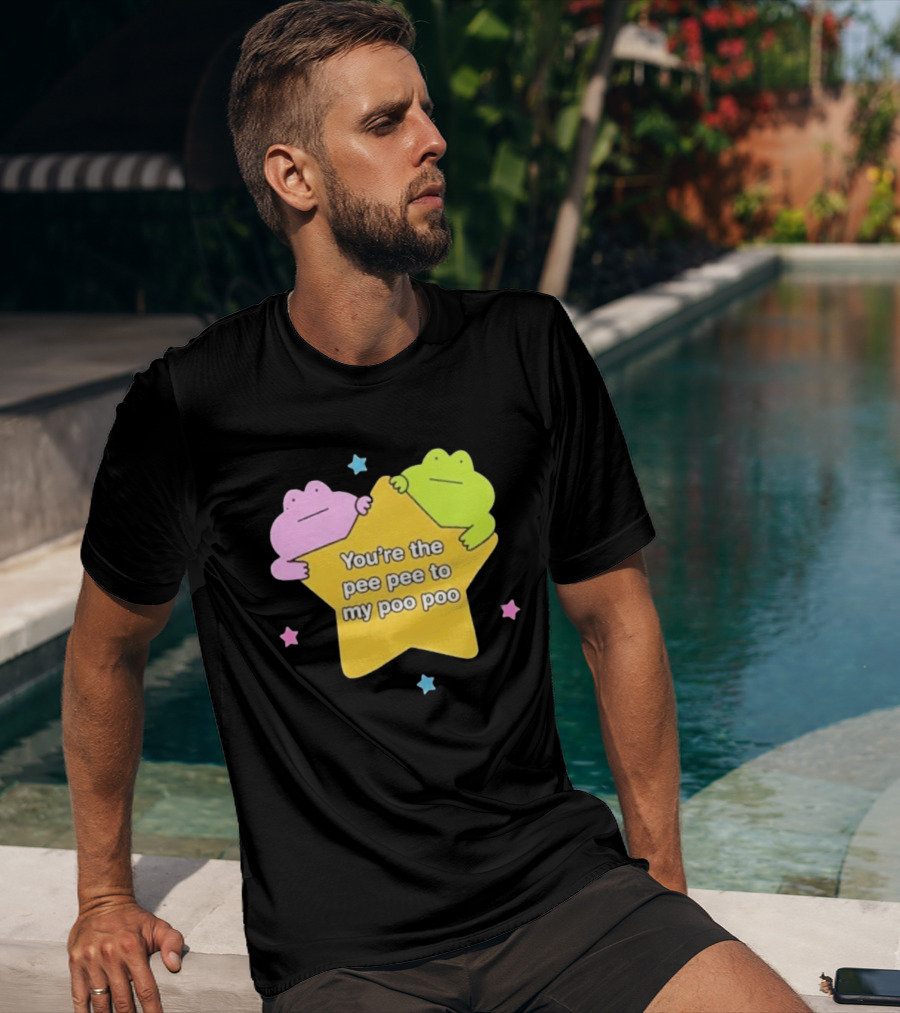 You're The Pee Pee To My Poo Poo Frogs Star Cute Pastel Kawaii Frogs T-Shirt