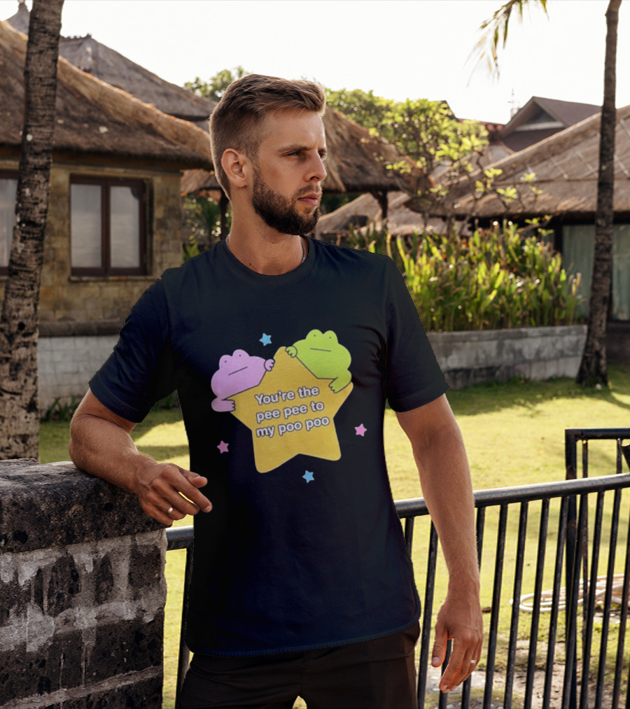 You're The Pee Pee To My Poo Poo Frogs Star Cute Pastel Kawaii Frogs T-Shirt