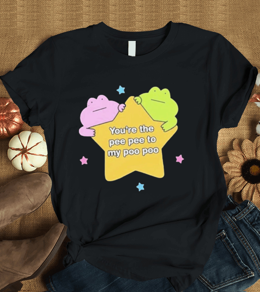 You're The Pee Pee To My Poo Poo Frogs Star Cute Pastel Kawaii Frogs T-Shirt