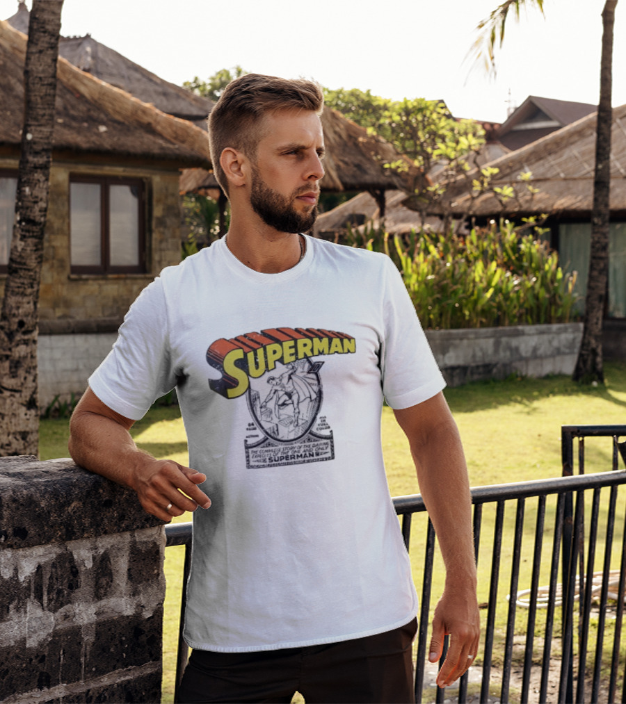 Superman The Complete Story Of The Daring Exploits Of The One And Only Comic Book Cover T-Shirt