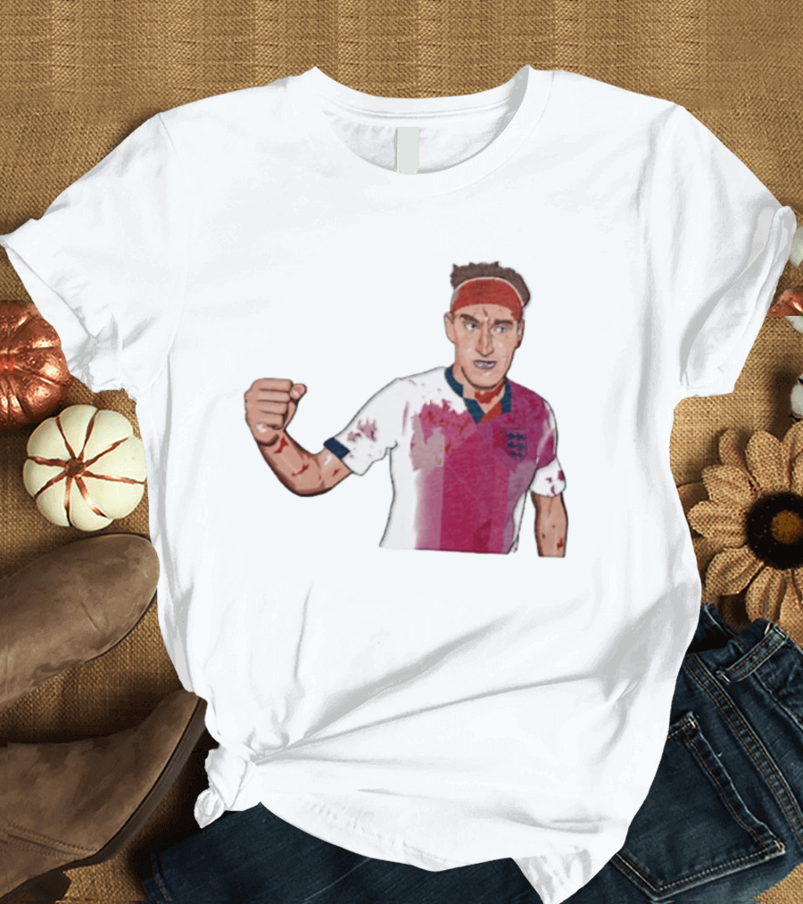 Terry Butcher England Football Iconic Bloodied Headband Moment Football Fans T-Shirt
