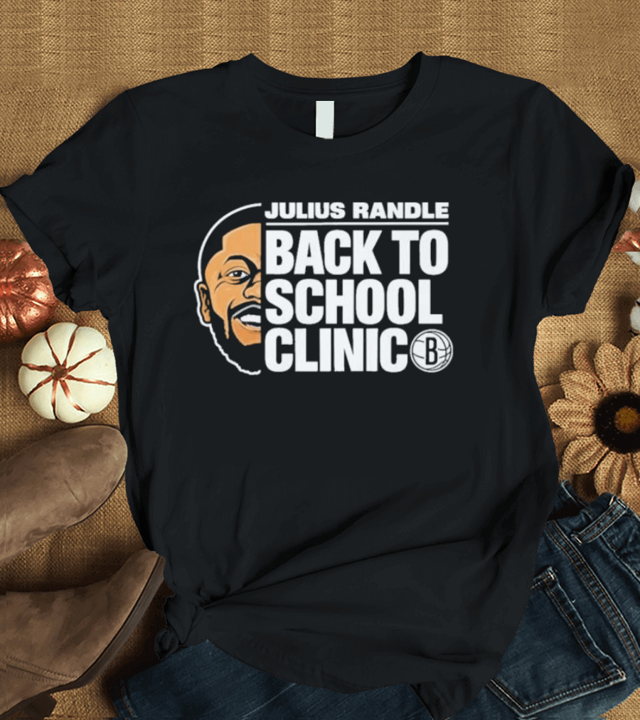 Julius Randle Back To School Clinic Special Event With Iconic Basketball T-Shirt