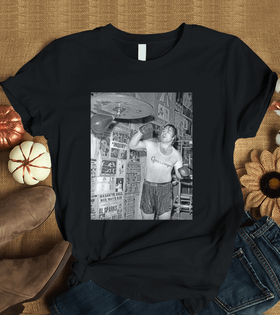 Boxing Legend George Chuvalo Training At Grossinger's Gym Historical Photograph T-Shirt