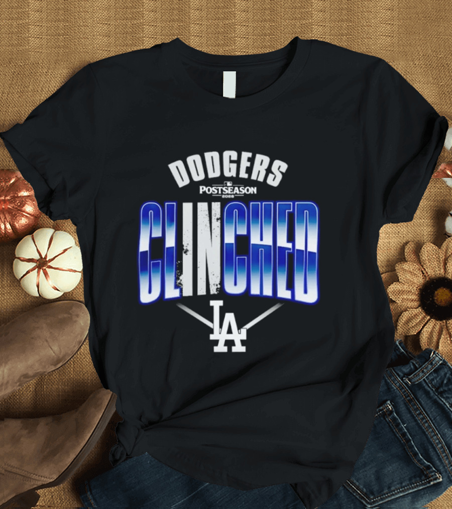 Los Angeles Dodgers Postseason Clinched 2026 LA T-Shirt
