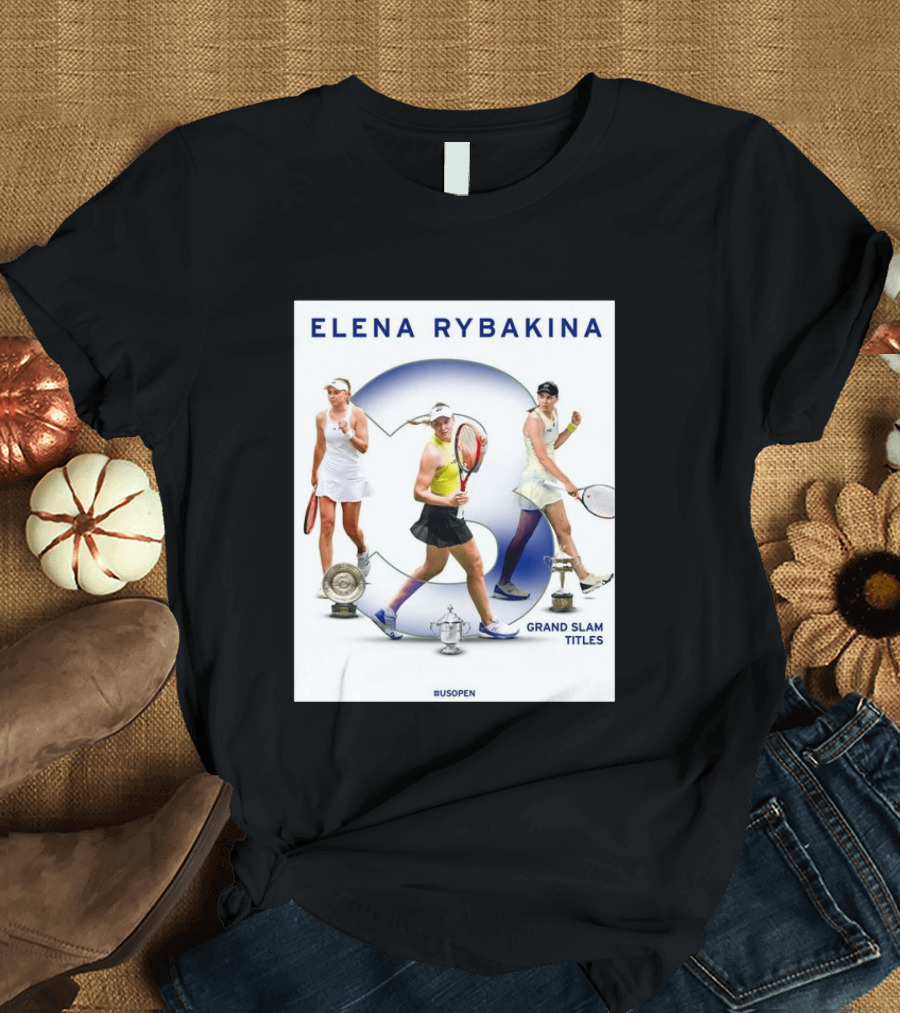 Elena Rybakina Triple Grand Slam Titles US Open Champion T-Shirt