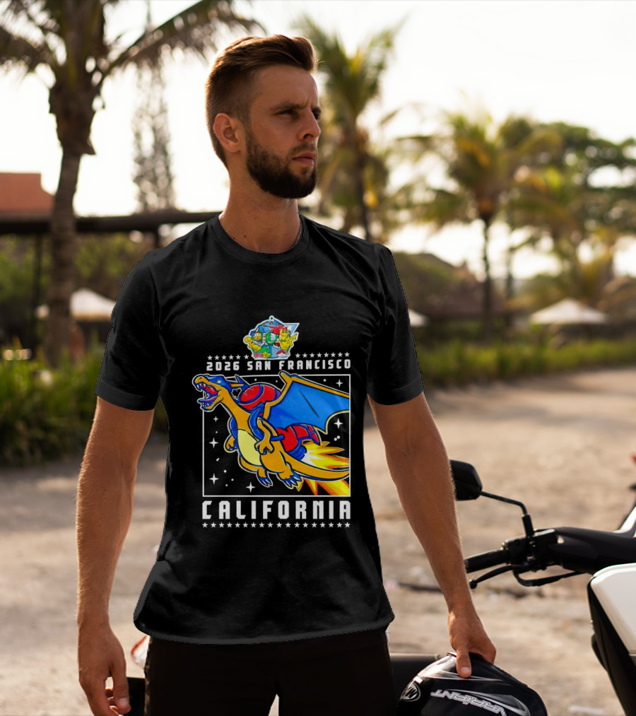 Pokémon Worlds 2026 Charizard San Francisco California T-Shirt