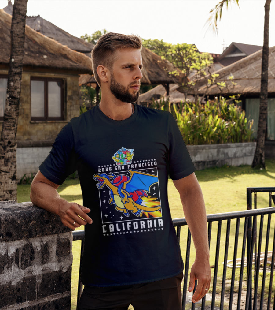 Pokémon Worlds 2026 Charizard San Francisco California T-Shirt