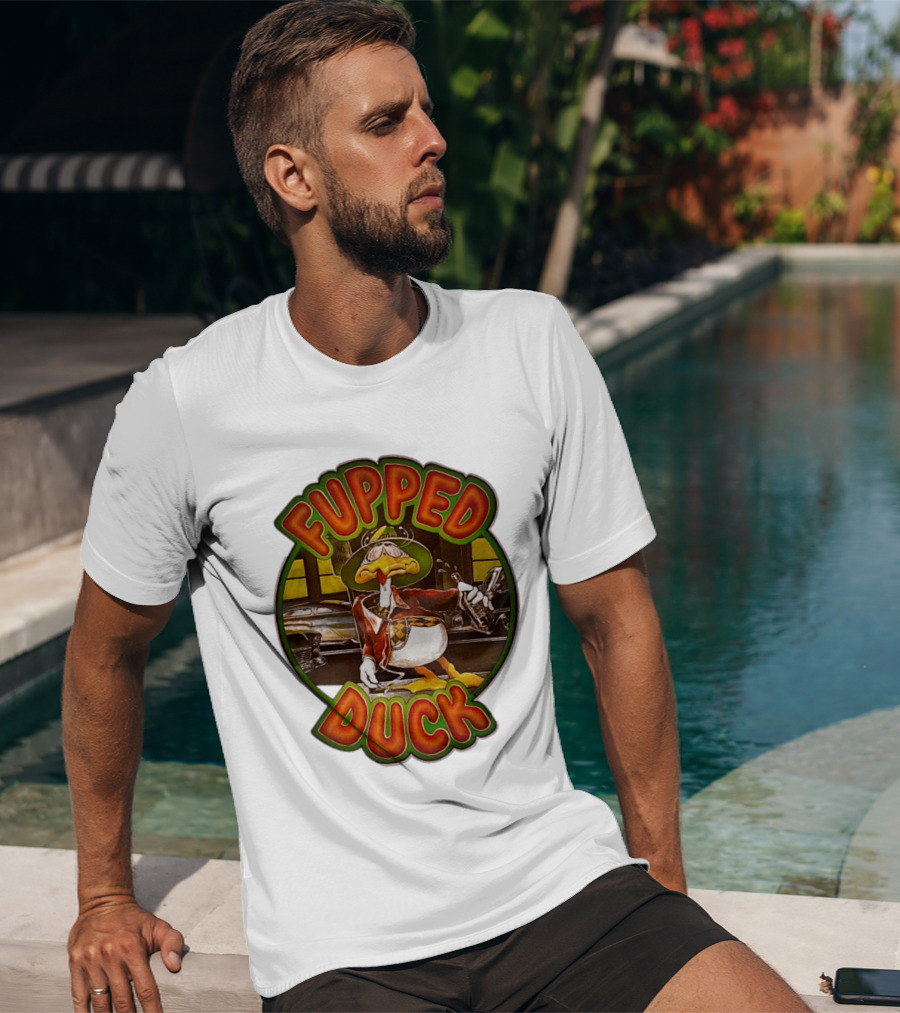 Fupped Duck Vintage Style 1979 Tipsy Cartoon Nostalgia T-Shirt