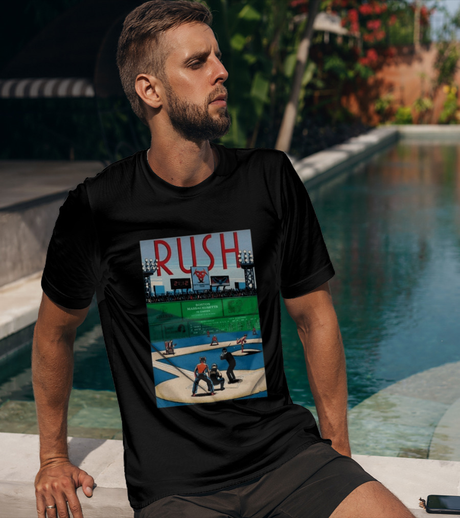 Boston Massachusetts Rush 2026 Concert Sep 12 & 14 TD Garden Baseball T-Shirt