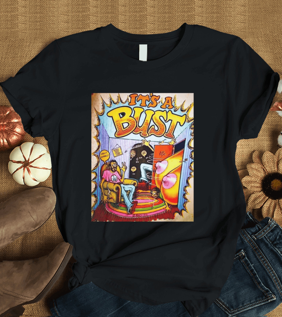 It's A Bust 1975 Zap Comix Cartoon Explosion T-Shirt