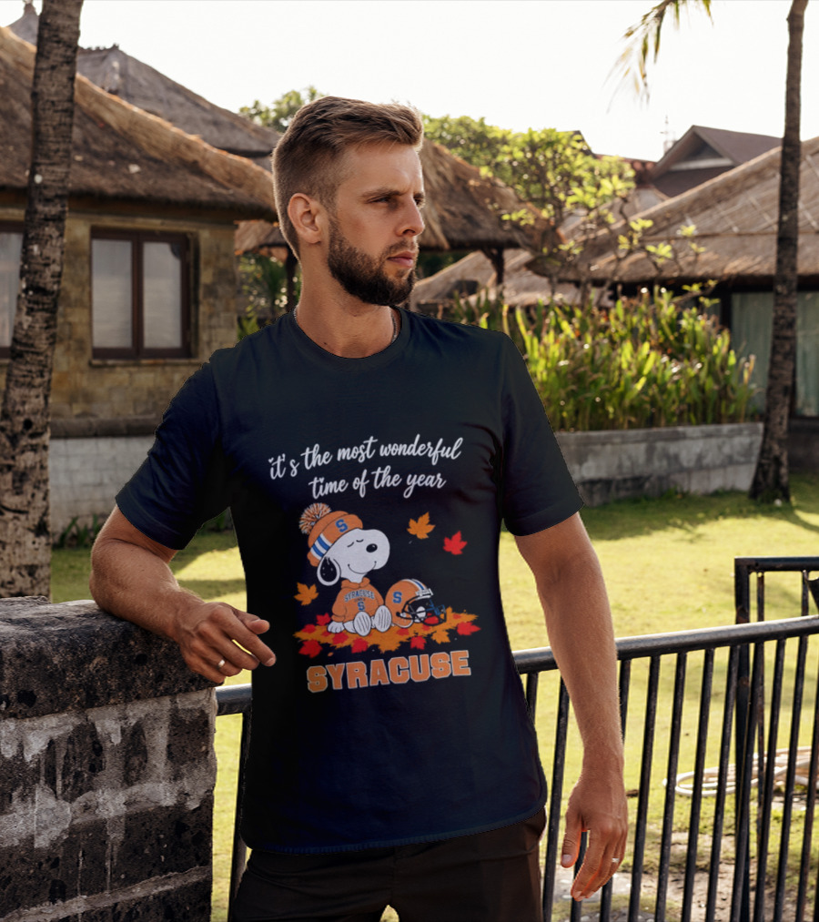 Snoopy It's The Most Wonderful Time Of The Year Syracuse T-Shirt