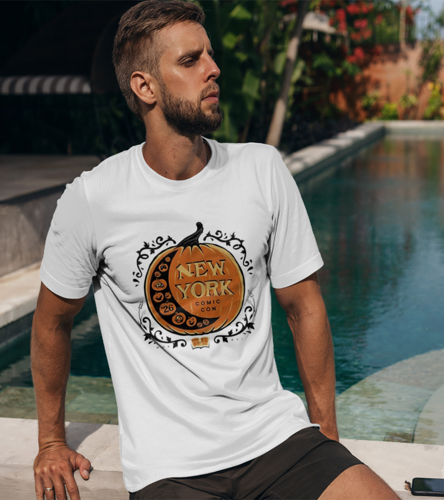 New York Comic Con 2026 Pumpkin Halloween Decor T-Shirt