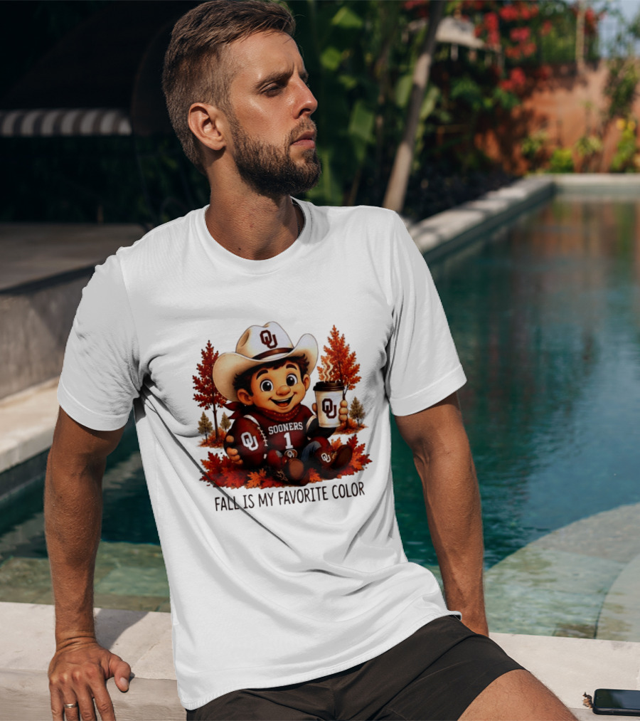 Oklahoma Sooners Fall Is My Favorite Color OU Sooners Football Autumn T-Shirt