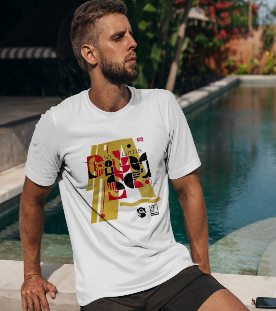St Louis Football Limited Edition Goodwill Geometric Abstract 91 T-Shirt