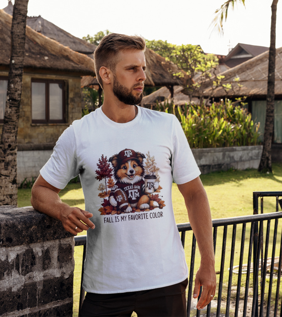 Texas A&M Dog Fall Is My Favorite Color Football Coffee T-Shirt