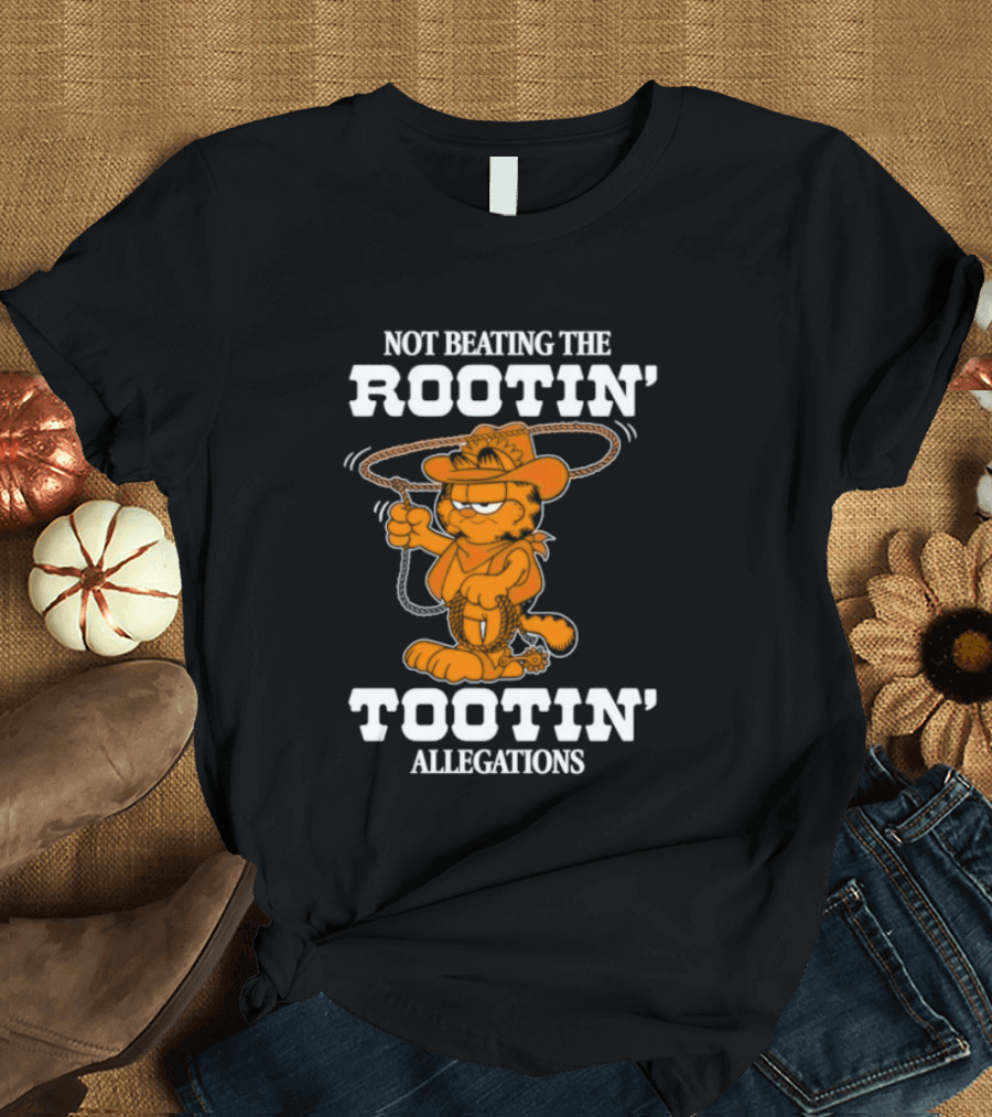 Lasagna Cat Not Beating The Rootin' Tootin' Allegations Cowboy T-Shirt