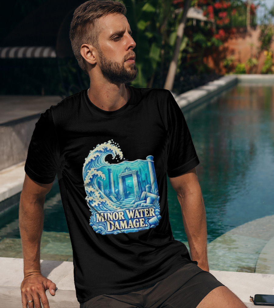 Minor Water Damage Ancient Architecture Underwater Ruins T-Shirt