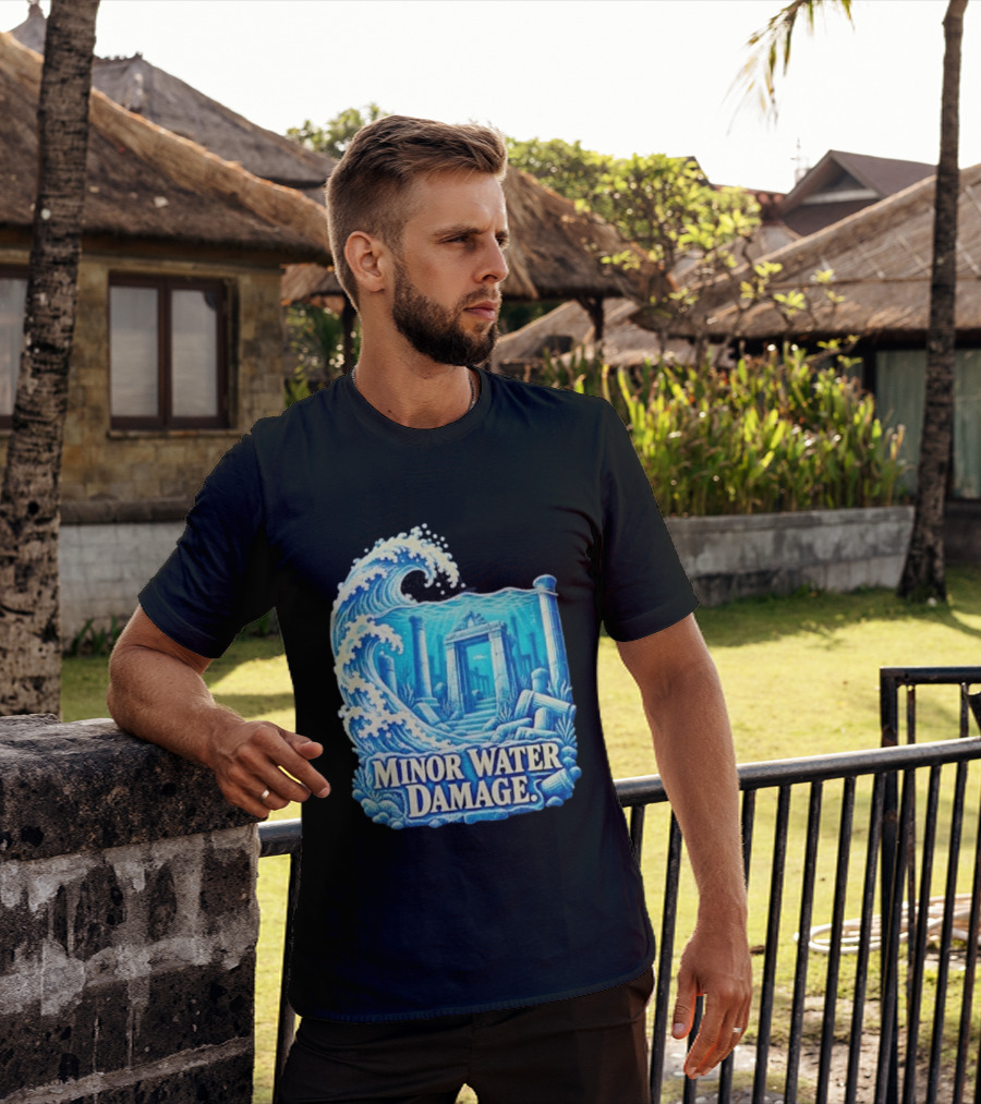 Minor Water Damage Ancient Architecture Underwater Ruins T-Shirt