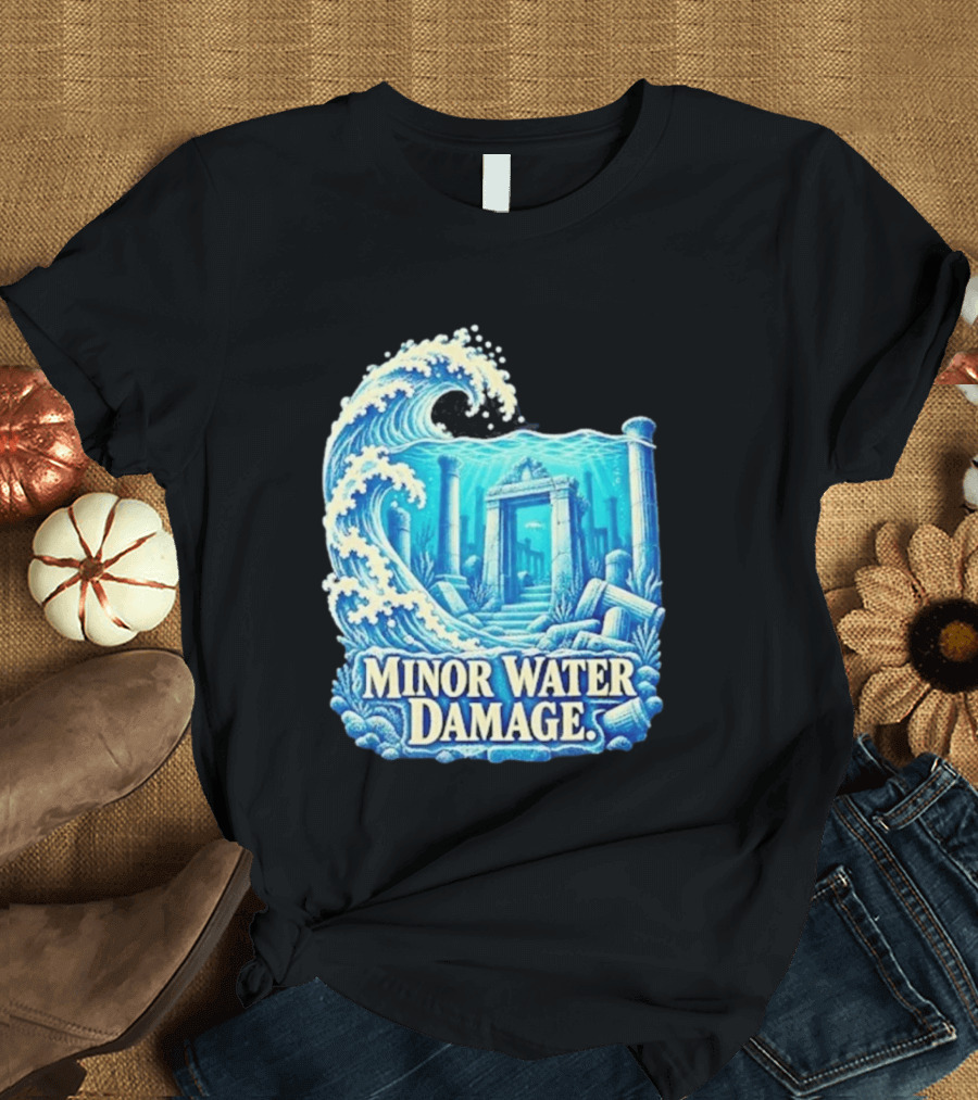 Minor Water Damage Ancient Architecture Underwater Ruins T-Shirt
