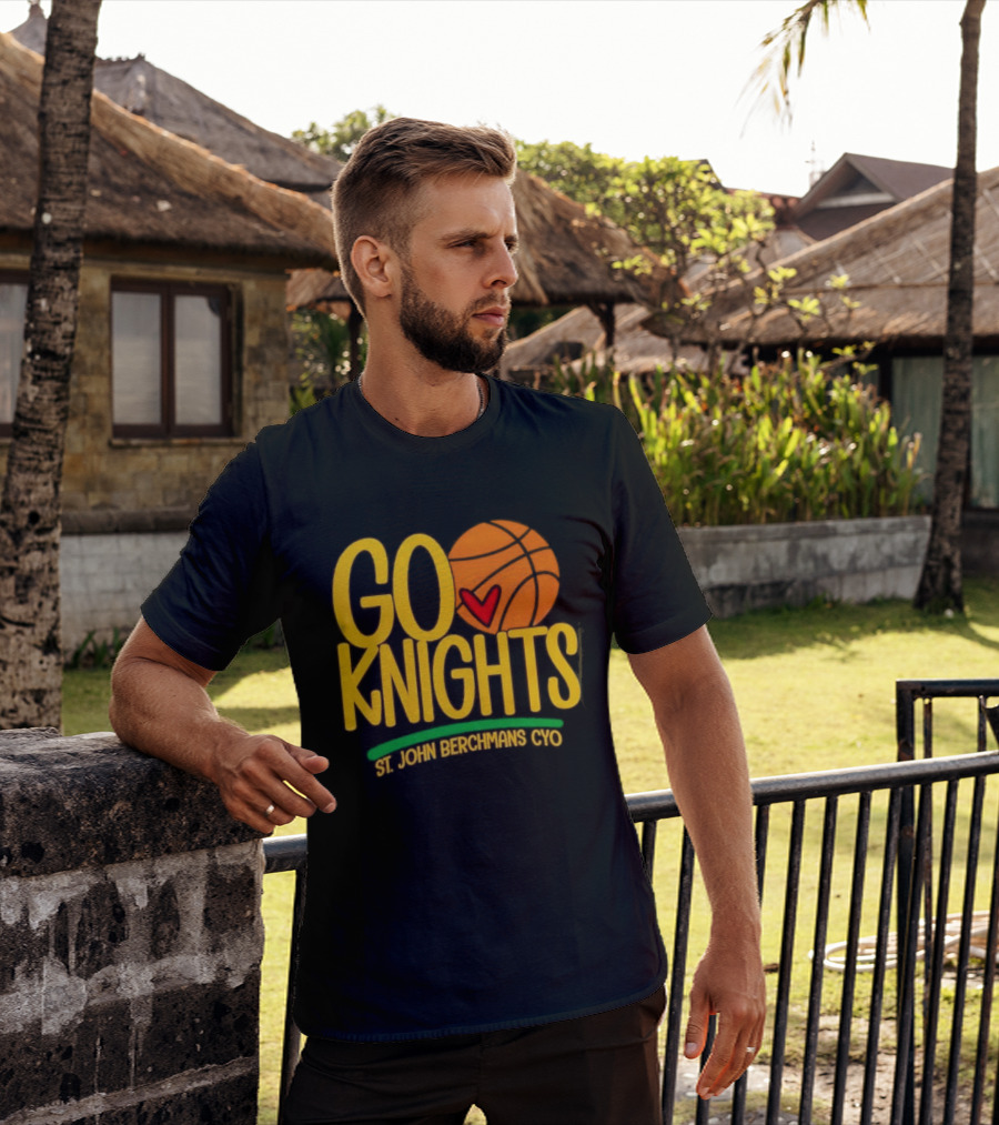 Go Knights St. John Berchmans CYO Basketball Pride T-Shirt