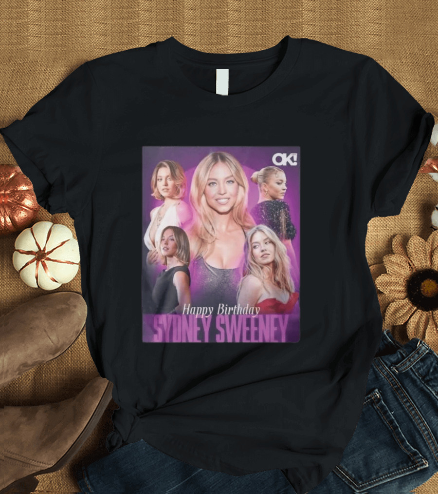 Sydney Sweeney Happy Birthday Celebration OK! Magazine 2026 T-Shirt