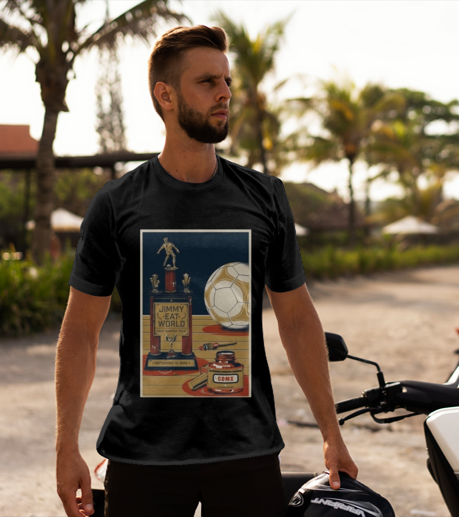 Jimmy Eat World Vans Warped Tour Mexico City September 13 2026 Autódromo Hermanos Rodríguez CDMX Soccer Trophy T-Shirt