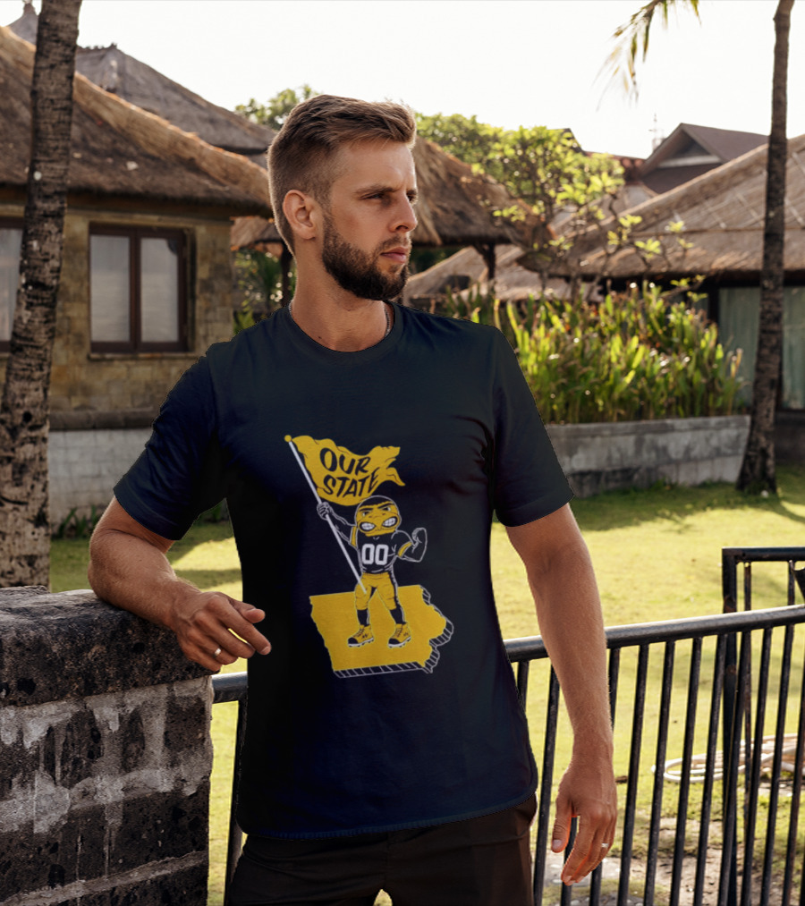 Our State Flag Iowa Beat Iowa State Sports Mascot Victory T-Shirt