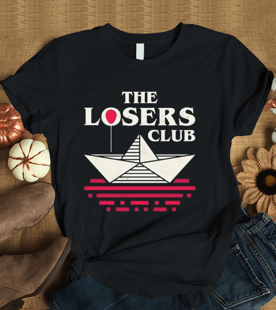 The Losers Club Paper Boat Red Balloon Stephen King IT T-Shirt