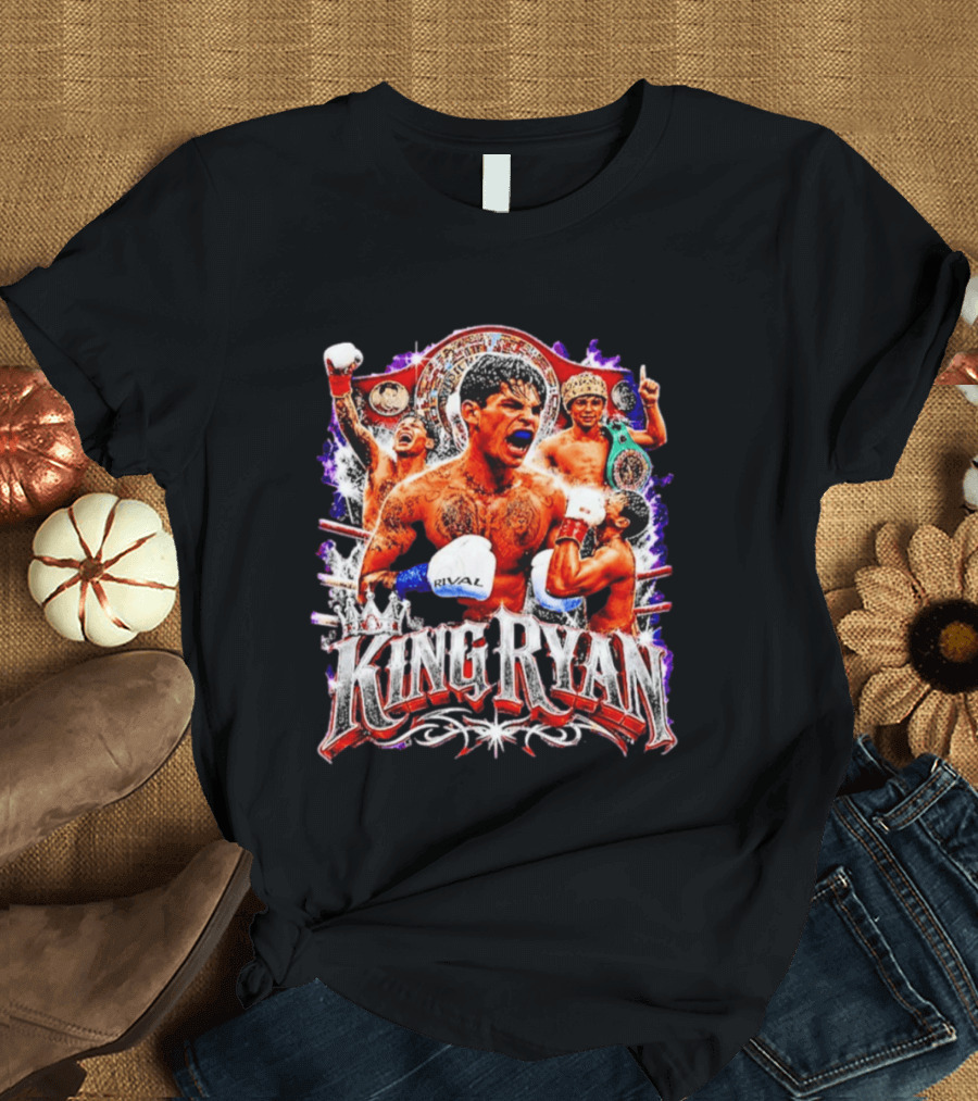 King Ryan Boxing Champion Fight Night Victory Celebration T-Shirt