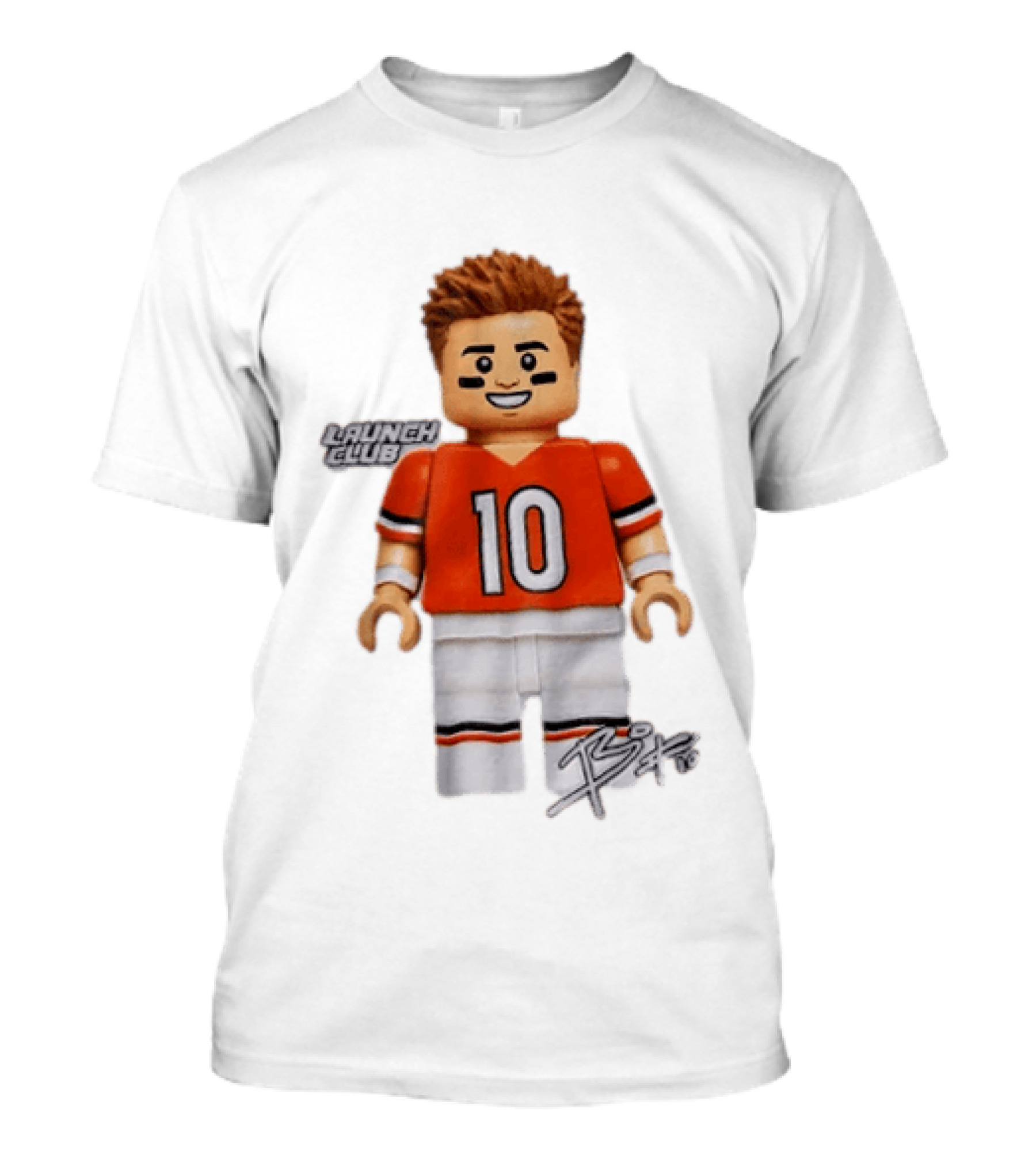 Denver Broncos Quarterback Bo Nix Launch Club 10 T-Shirt
