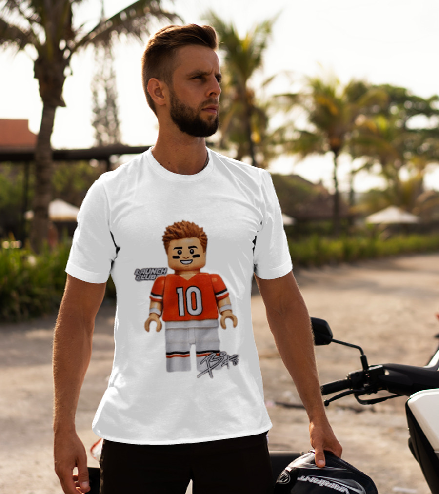 Denver Broncos Quarterback Bo Nix Launch Club 10 T-Shirt