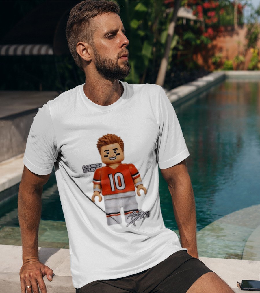 Denver Broncos Quarterback Bo Nix Launch Club 10 T-Shirt