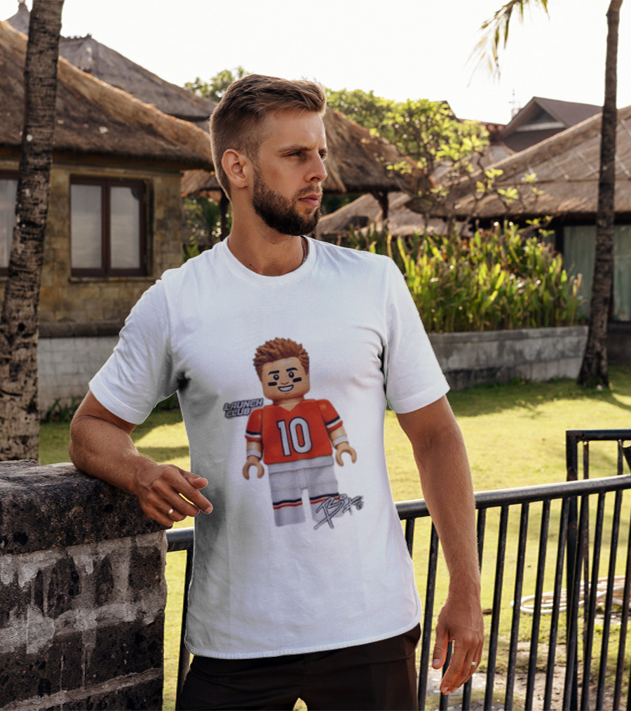 Denver Broncos Quarterback Bo Nix Launch Club 10 T-Shirt