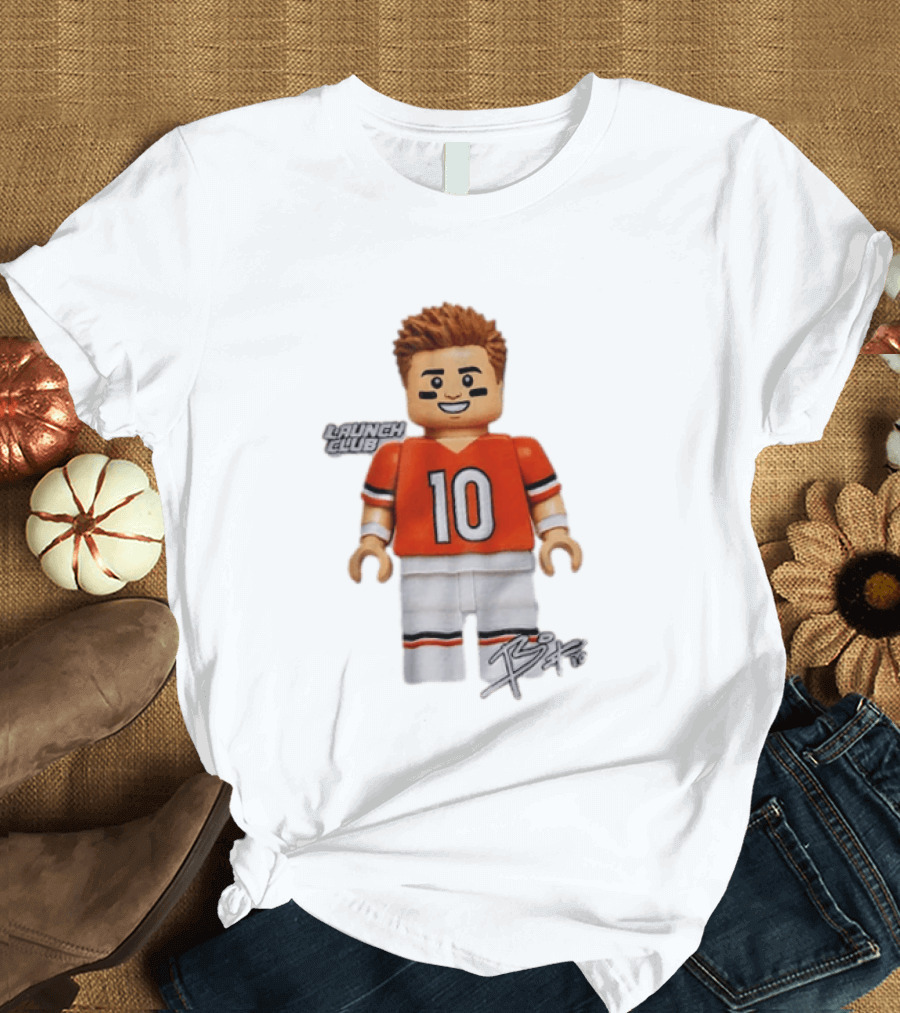 Denver Broncos Quarterback Bo Nix Launch Club 10 T-Shirt