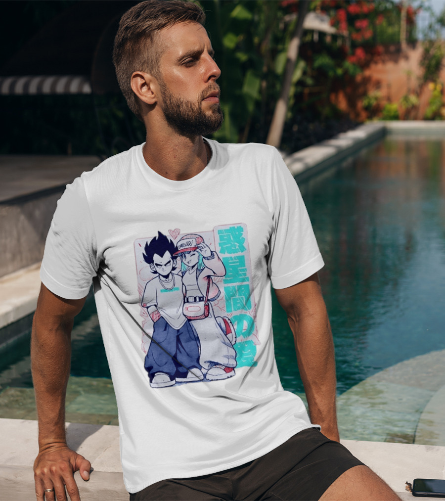 Vegeta Bulma Capsule Corp Love Dragon Ball Z Kanji T-Shirt