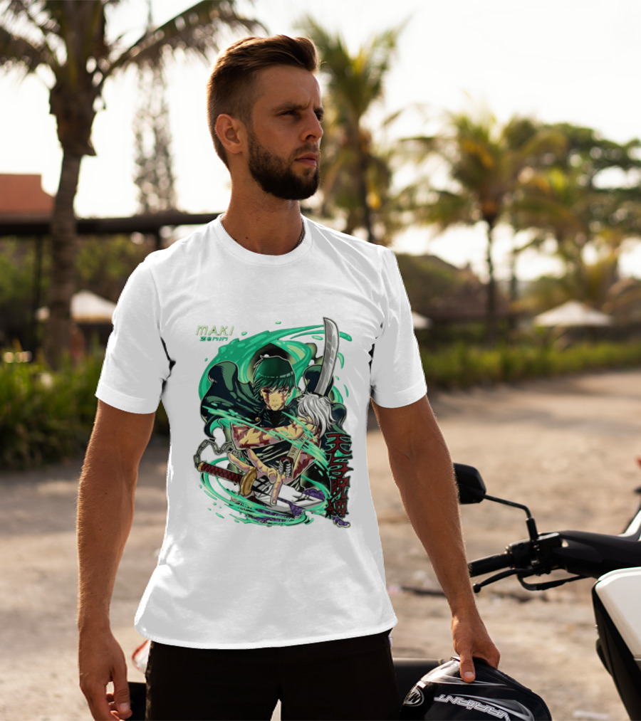 Maki Zenin Jujutsu Kaisen Anime Manga JJK Sword T-Shirt