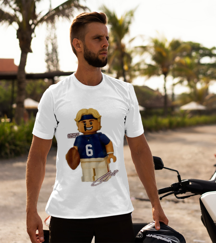 New York Giants Quarterback Jaxson Dart Lego Launch Club 6 Football Cartoon T-Shirt