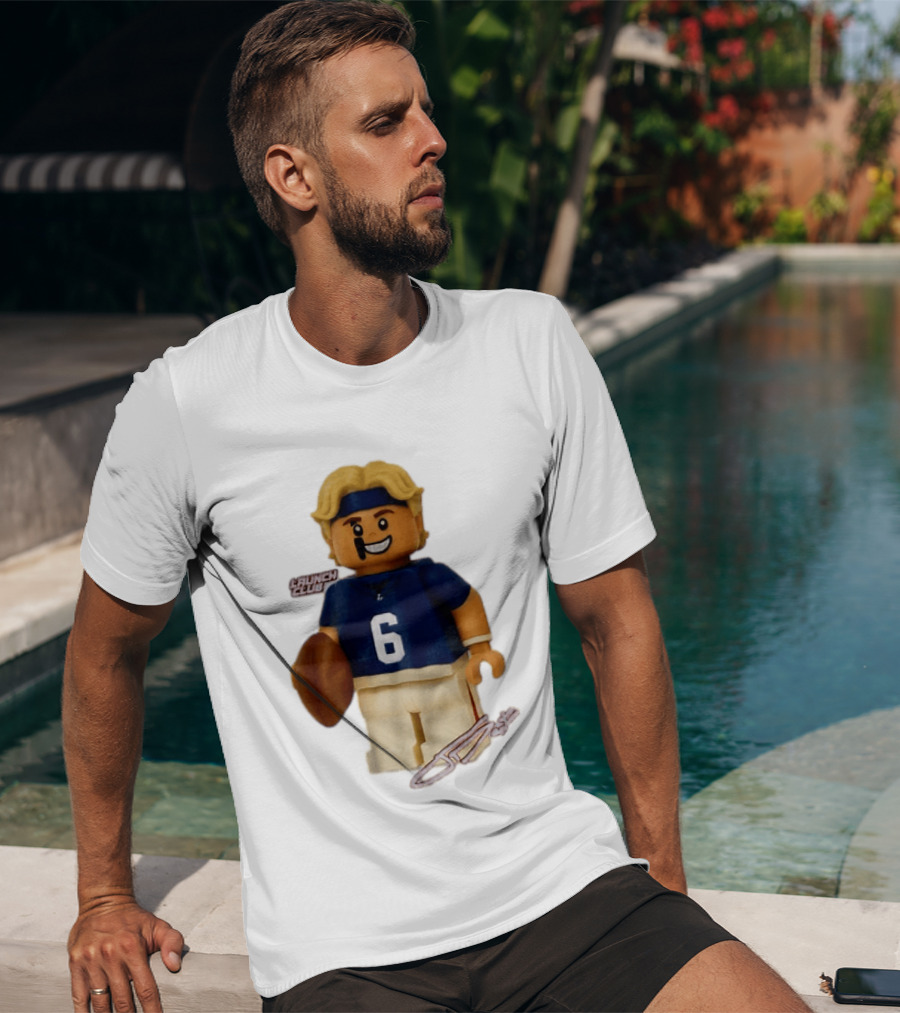 New York Giants Quarterback Jaxson Dart Lego Launch Club 6 Football Cartoon T-Shirt